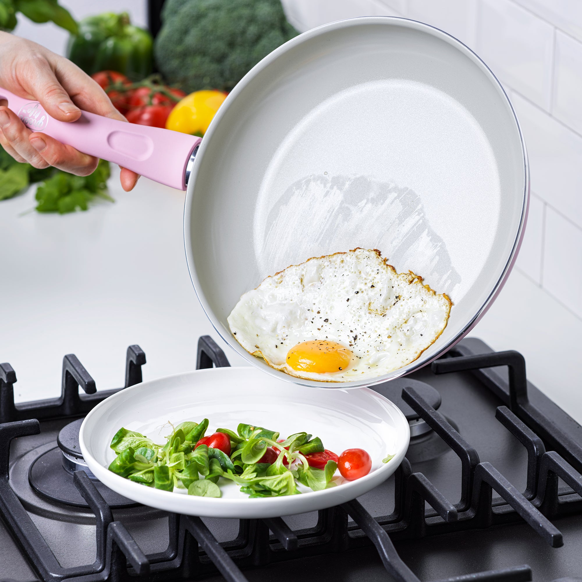 GreenLife Diamond Ceramic Non-Stick Open Fry Pan - Black, 12 in