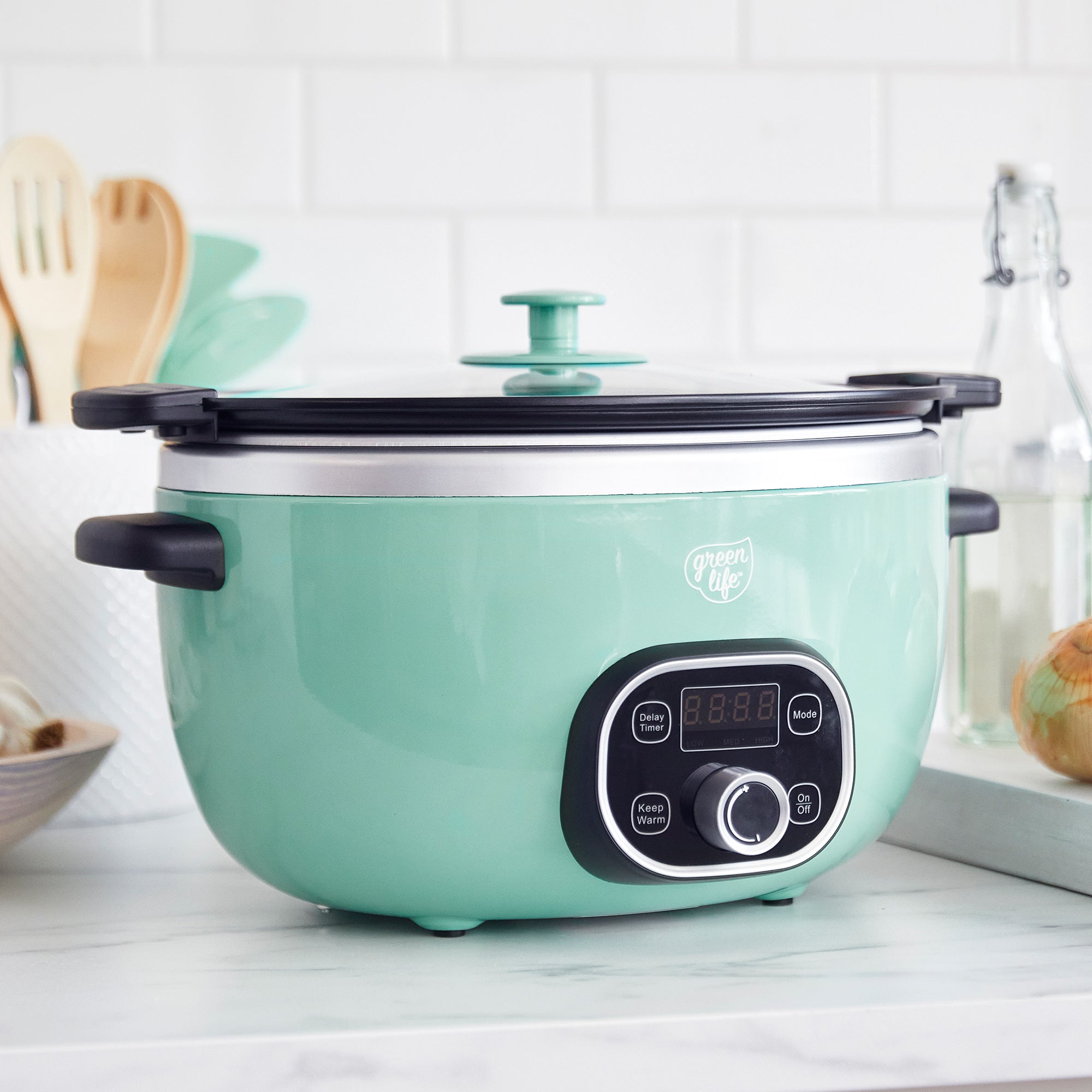 Ceramic Crock Pots Large Capacity Home Wide Mouth Pot with High